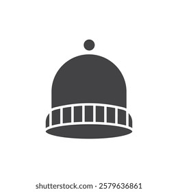 Beanie icon Simple thin line flat symbol