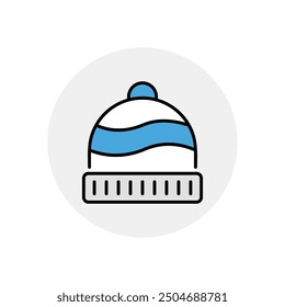 Beanie icon vector stock illustration