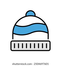 Beanie icon vector stock illustration