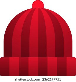 Beanie icon vector in winter season. Beanie design as an icon, symbol, winter or Christmas celebration. Beanie icon in graphic resource for cold season design. Winter clothes to keep the body warm