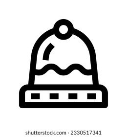 icono de beanie para tu sitio web, móvil, presentación y diseño de logotipo.