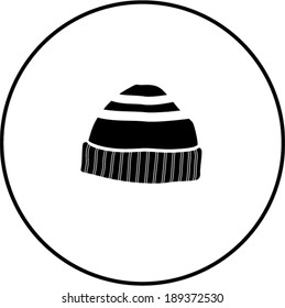 beanie knit cap symbol