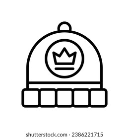 beanie line icon. vector icon for your website, mobile, presentation, and logo design.