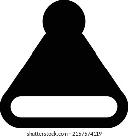 Beanie Vector illustration on a transparent background.Premium quality symbols.Glyphs vector icon for concept and graphic design.