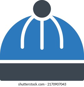 Beanie Vektorgrafik auf transparentem Hintergrund.Hochwertige Symbole.Glyphen Vektorsymbol für Konzept und Grafikdesign.