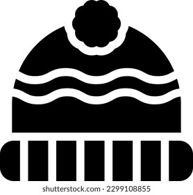 beanie Vector illustration on a transparent background. Premium quality symmbols. Glyphs vector icons for concept and graphic design.