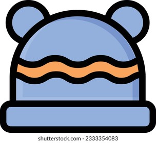 beanie Vector illustration on a transparent background. Premium quality symbols. Stroke vector icon for concept and graphic design.