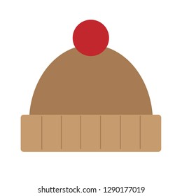 Beanie winter hat outline icon