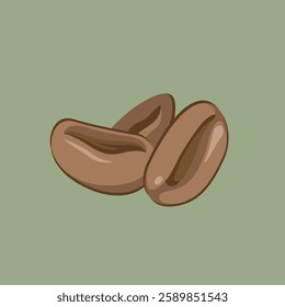 beans of coffee design illustration