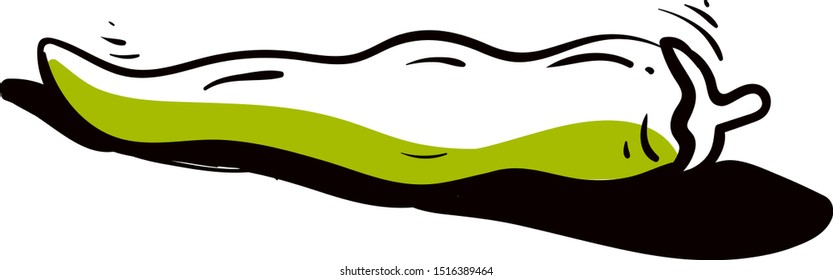 Beans drawing, illustration, vector on white background.