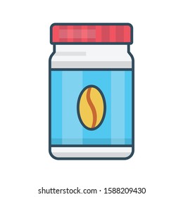 beans flat color line icon 