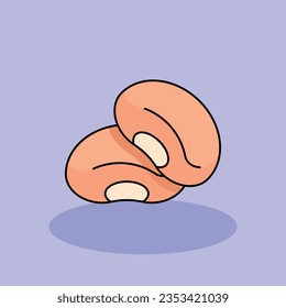 Beans Free vector cartoon icon illustration.Mexican Food icons concept isolated . flat cartoon style