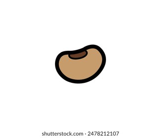 Bohnen-Symbol Nette Vektorgrafik Design