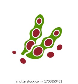 Beans icon design isolated on white background