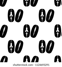 beans icon. Element of nuts icons for mobile concept and web apps. Pattern repeat seamless beans icon can be used for web and mobile apps on white background