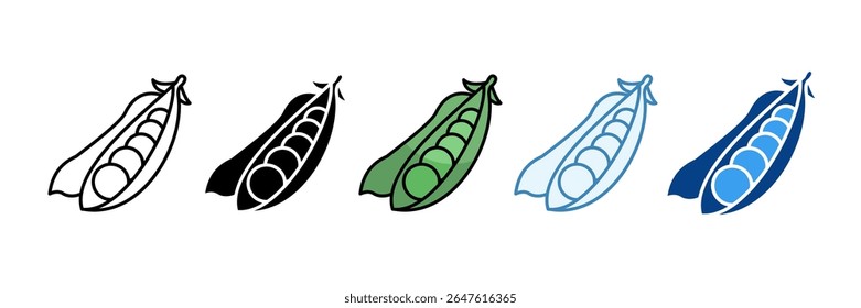 Beans Icon Set Multiple Style Collection