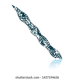 Beans Icon. Shadow Reflection Design. Vector Illustration.