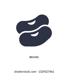 beans icon. Simple element illustration from gastronomy concept. beans editable symbol design on white background. Can be use for web and mobile.