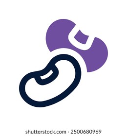 beans icon. vector dual tone icon for your website, mobile, presentation, and logo design.
