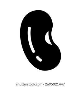 Ilustración de diseño de símbolo de Vector de ícono de frijoles