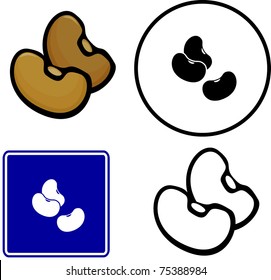 beans illustration sign, and symbol