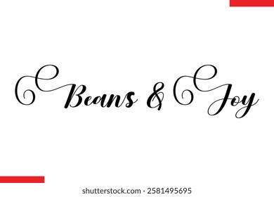 Beans   Joy Coffee typography text