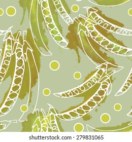 Beans seamless pattern, eps 8