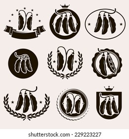 Beans set. Vector