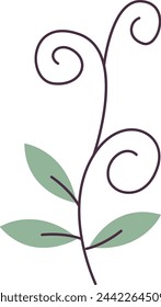 Beans Sprout Microgreen Vector Illustration