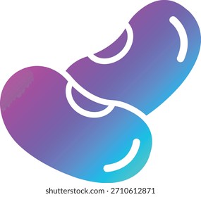Ilustración de diseño de íconos de Vector de frijoles