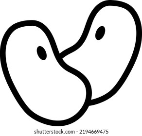 alubias ilustraciones de iconos vectoriales en fondo blanco..eps
