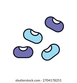 Icono de Vector de frijoles ilustración de stock