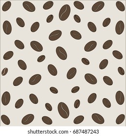 ?offee beans. Vector illustration