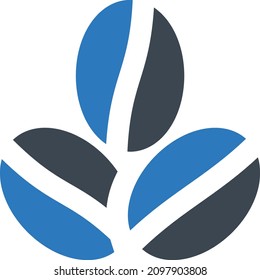 Bohnen, Vektorgrafik einzeln auf transparentem Hintergrund. glyph-Vektorsymbole für Konzept- oder Web-Grafiken.