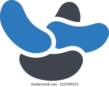 beans Vector illustration on a transparent background. Premium quality symmbols. Glyphs vector icons for concept and graphic design.