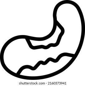 beans  Vector illustration on a transparent background. Premium quality symmbols. Thin line vector icons for concept and graphic design. 
