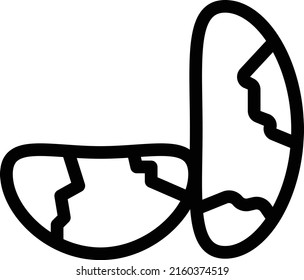 beans   Vector illustration on a transparent background. Premium quality symmbols. Thin line vector icons for concept and graphic design. 
