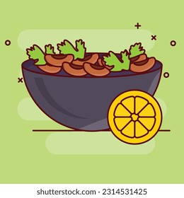 beans Vector illustration on a transparent background. Premium quality symmbols. Vector line flat icons for concept and graphic design.