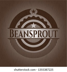 Beansprout realistic wooden emblem