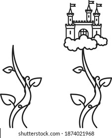 Beanstalk Icon , Vector Illustration