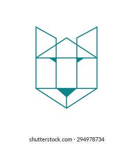 Bear abstract geometric