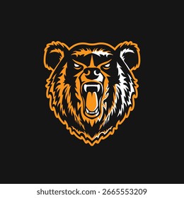 bear abstract logo modern style