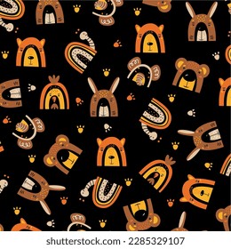 bear abstract vector colorful very beautiful