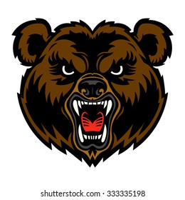 Bear Angry Face