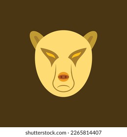 Logotipo de logotipo "Bear Angry Face" 