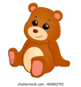 Bear animal cartoon isolated vector. Illustration of cute Bear.