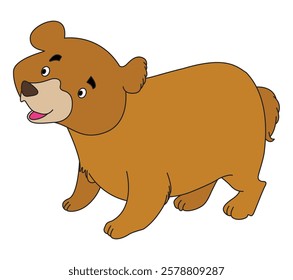 A bear animal cartoon sticker