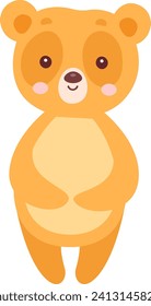 Ilustración de vectores de caracteres de animales de oso