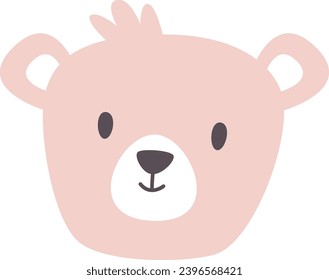 Bear Animal Face Vector Illustration