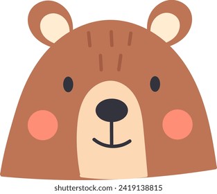 Bear Animal Head Vector Illustration